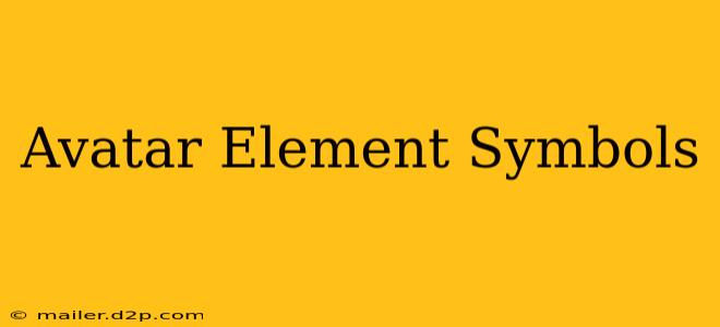 Avatar Element Symbols